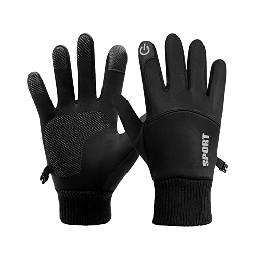 Pratvider Winterhandschuhe wasserdichte, Winddichte Kaltwetterhandschuhe Touchscreen, wasserdichte Winddichte Kälteschutzhandschuhe, Fahrhandschuhe für Outdoor-Aktivitäten Cover
