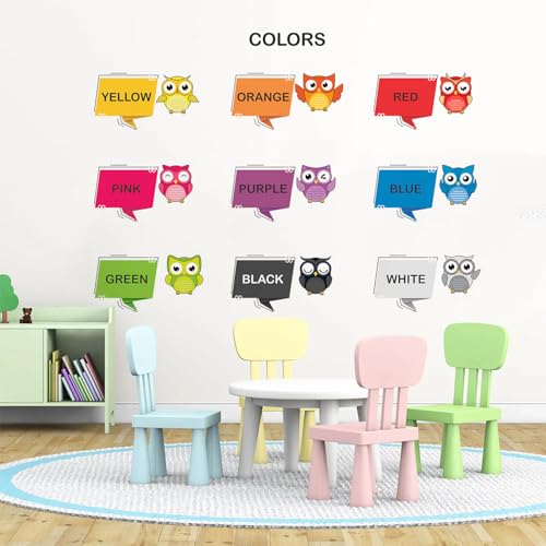 Image of StickMe 'Colours Names Cute Birds Color Baby Kids Learning Education Nursery Pre School Kinder Garden Colorful Wall Sticker'(Multi Colour, Vinyl)