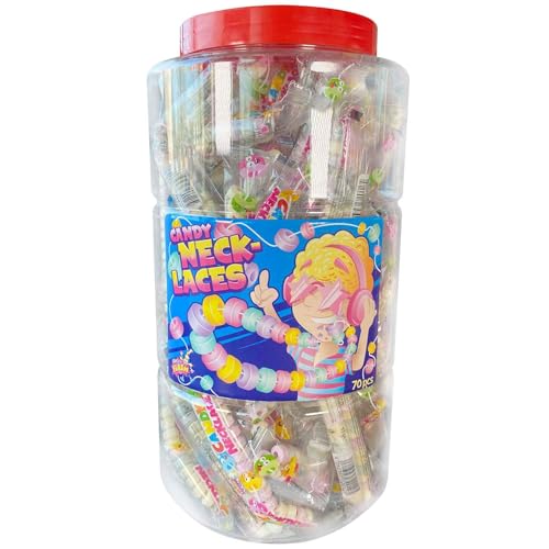 Süße Ketten Candy Necklace einzeln verpackt 70 Stück Kindergeburtstag Süßigkeiten Süße Ketten Candy Necklace einzeln verpackt 70 Stück Kindergeburtstag Süßigkeiten