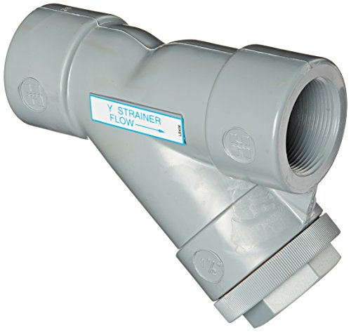 Hayward YS20150T 1-1/2-Inch Threaded CPVC Plastic Y-Strainer with FPM O-ring Seals