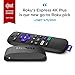 Roku Express 4K+ 2021 | Streaming Media Player HD/4K/HDR with Smooth Wireless Streaming and Roku Voice Remote with TV Controls, Includes Premium HDMI Cable