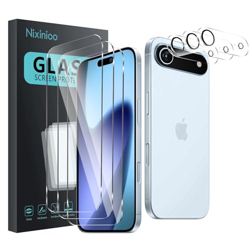 Nixinioo KXXN[veN^[ iPhone 17 Airpp 3pbN + JYیV[g wh~ dx9H h~ tȒP P[Xth[