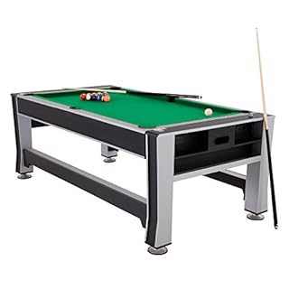Triumph 3-in-1 Swivel Multi-Game Table – 84" Rotating Game Table with Air Hockey, Billiards & Table Tennis – Complete Accessory Set Included – Space-Saving Family Game Room Entertainment