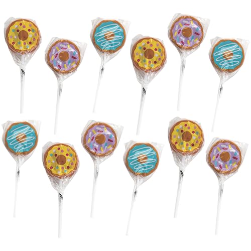 Donut Shaped Suckers, 12 Individually Wrapped Lollipops - image 1