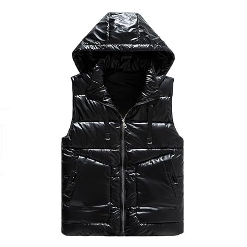 Doudoune d'hiver pour femme coupe-vent et chaude gilet épais noir mat imperméable pour le ski