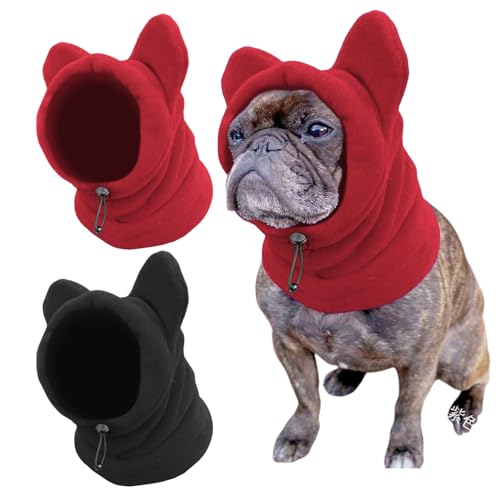 TYFGRT Paquete De 2 Gorros Cálidos para Mascotas, Bonitos Gorros para Mascotas, Suministros para Mascotas, Gorros con Protección para Los Oídos para Mascotas, Ropa para Mascotas