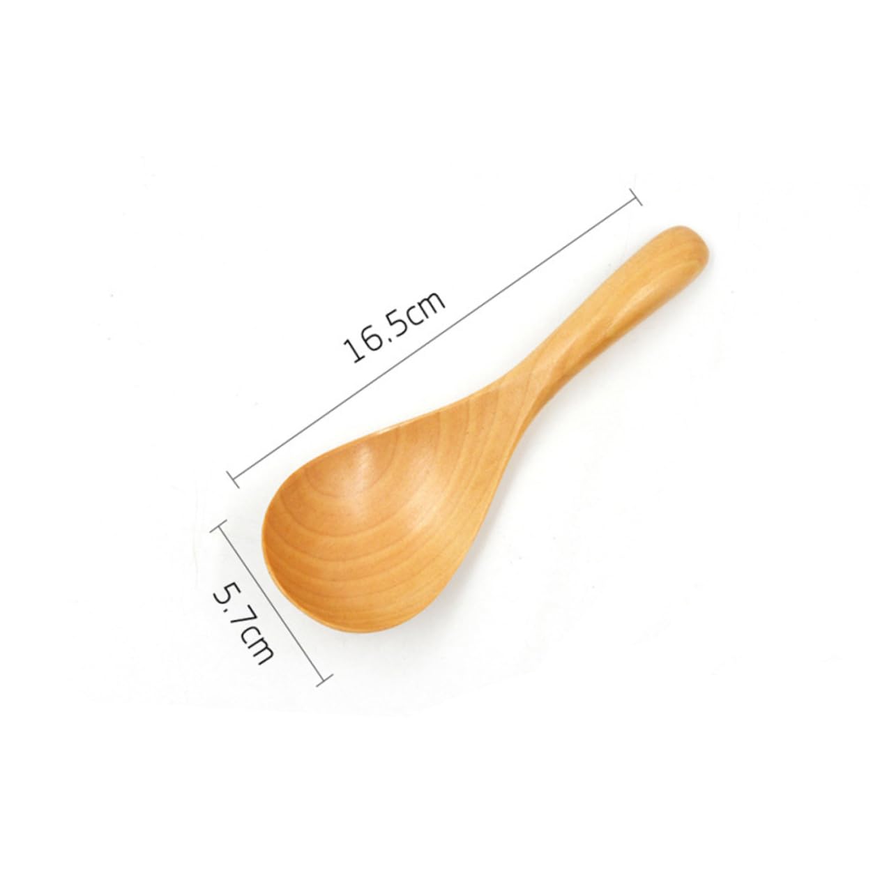 OFFSCH 2Pcs Rice Spoon Natural Wood Rice Scoop and Stirring Spoon for Rice Cooker Kitchen Tool for Serving Soups and Mixing Sauces
