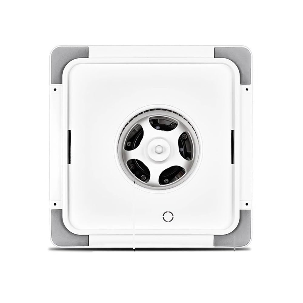 Ventilador Extractor de aire de techo integrado con iluminación de 30 x 30 cm for cocina y baño. Cuarto de baño