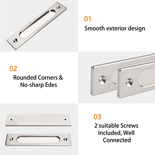 MOROBOR 180MM Rectangual Recessed Sliding Door Pulls - Image 4