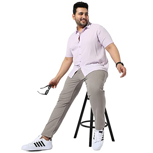 Image of Instafab Plus Men's Button Up Regular Fit Shirt for Casual Wear Modern Clothing Shirt Crafted with Regular Sleeve, Comfort Fit & High-Performance for Everyday Wear