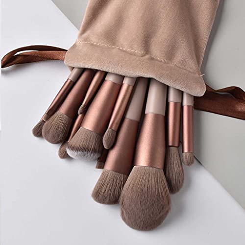 12PC Professional Make-up Brush Set Beauty Blush Foundation Concealer Dark Makeup Brushes image 2