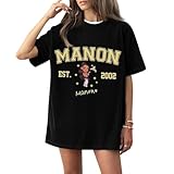 Katseye Tops Girl Group Member Merch T-Shirt Women's Short Sleeve Shirts Cool Trendy Y2K Casual Round Neck Blouse Black M