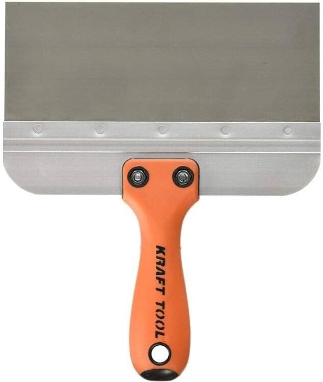 Kraft Tool Deluxe Drywall Taping Knife, Stainless Steel 8" x 3"