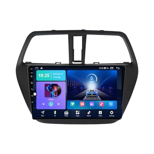 para Suzuki S-Cross 2012-2016 Android 12 9 Pulgadas Pantalla Táctil Radio Coche Incorporado Carplay Inalámbrico Android Auto Apoyo Dab RDS Hi-Fi Bluetooth 5.0 DSP Cámara Trasera SWC(400S)