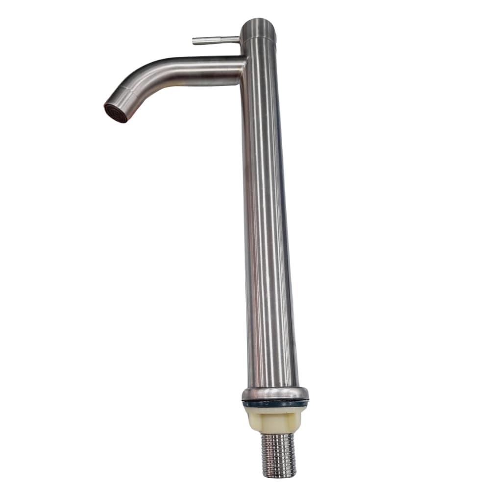 Unison CORORATION Stainless Steel Tall Height tap for Table top Basin-Round Shape-Floor Mount-Cold Faucet-Pack of 1. (Brush) (B0D4H69GZN) Amazon Price History, Amazon Price Tracker
