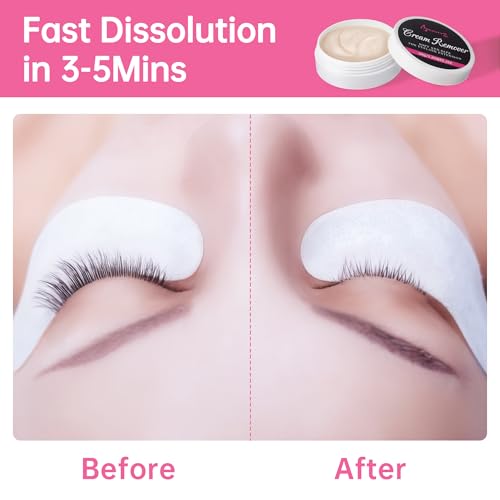 Beauty7 Wimpernkleber Entferner Cream Wimpernverlängerungslöser Beige Wimpernkleber Lösemittel wimpern extension Entferner Remover Cream 30ml