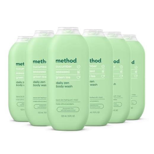 Method Body Wash, Deep Detox, 18 oz,Paraben and Phthalate Free, 18 oz (Pack of 6)