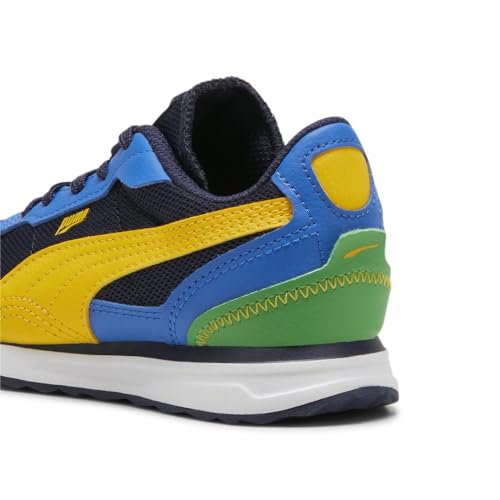 PUMA Unisex-Child Shoes Road Rider Sneaker, Navy-Yellow Sizzle, 12.5 US Little Kid3