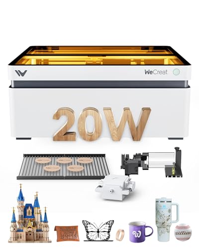WECREAT Vision 20W Desktop Laser Engraver, Auto-Lifting for ...