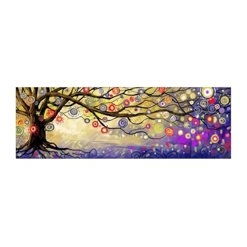 Affiches d'arbre colorées pour habiller un grand mur vide blanc - 4