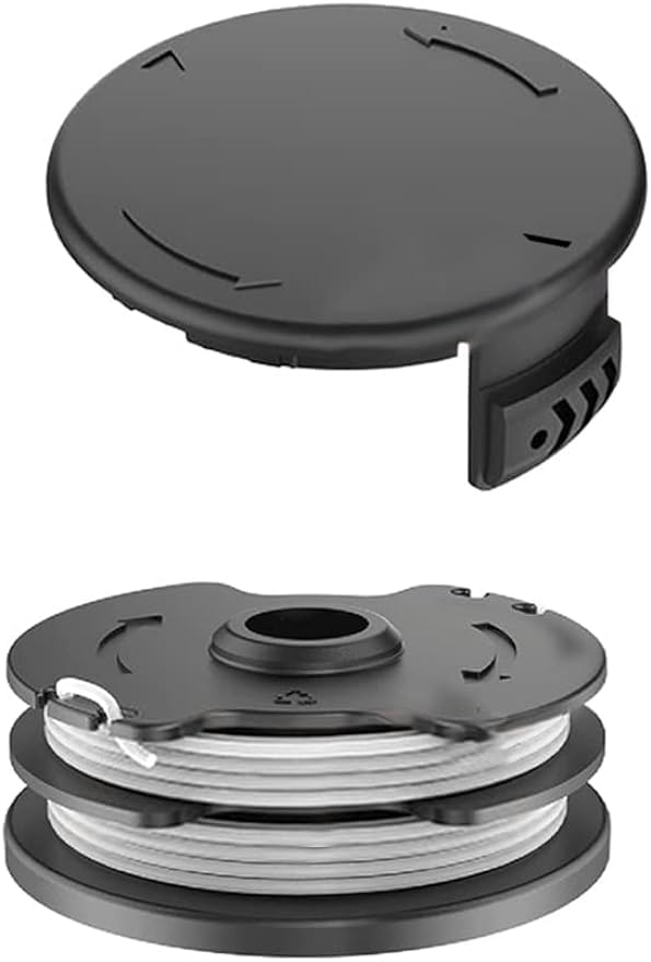 DAZZLEEX 3er-Set Ersatzspulen Mit Abdeckung – Passend Für Parkside Akku-Trimmer PRTA 20-Li Modelle