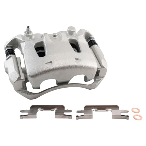 Image of TRQ Front Right Brake Caliper w /Bracket Passenger Side