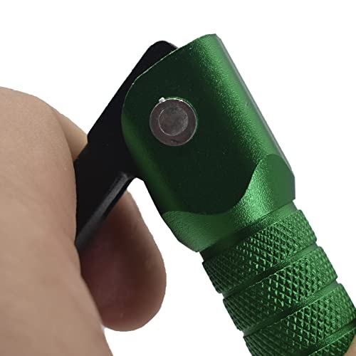 Image of CNC Aluminum Gear Shifter Lever, Foldable Gear Shift Lever Fit for 50cc 110cc 250cc CRF50 XR50 XR CRF Dirt Pit Monkey Bike Motorcycle ATV Quad Accessories Parts (Black&Green)