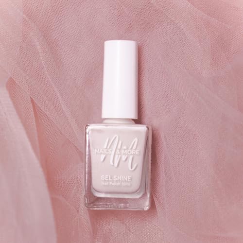 Image of Nails & More Wheat Beige Nail Polish, Argan Oil-Infused Gel Shine, Soft Neutral Nails, Classic Nude Shade | 10ml