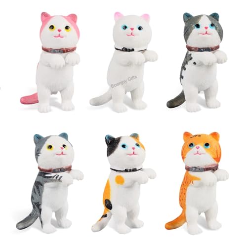 Image of Gifts- Cat Figures, Miniature Figures, Realistic Cat Figures, Cat Figures Toy, Car Decoration Cat, Mini Cute Cats, Decorations, Birthday Gifts