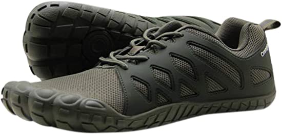 Image of Oranginer Men's Minimalist Runing Shoes Comfy Athletic Zero Drop Shoes Men Army Green Size 8.5