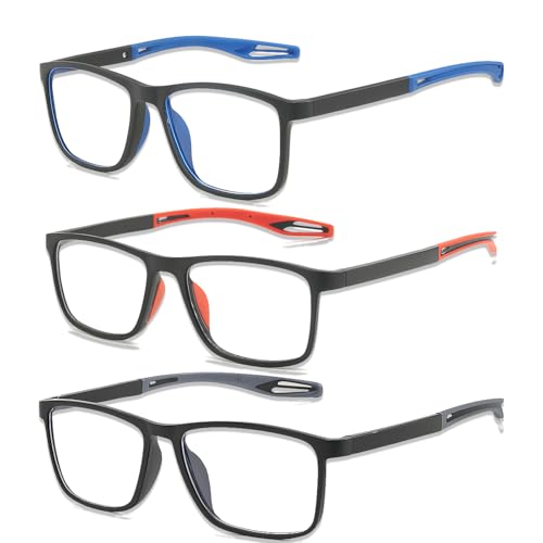 YceLon 3er Pack Lesebrille für Herren – Brille 1,5 Dioptrien, Leichte Lesehilfe mit Sehstärke, Bequeme Lesebrille 1,5+ für Häufige Nutzung