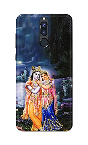 Image of Printed Hard Back Cover Case for Huawei Mate 10 Lite | Huawei Nova 2i | Honor 9i Back Cover (Radha Krishna) -1803