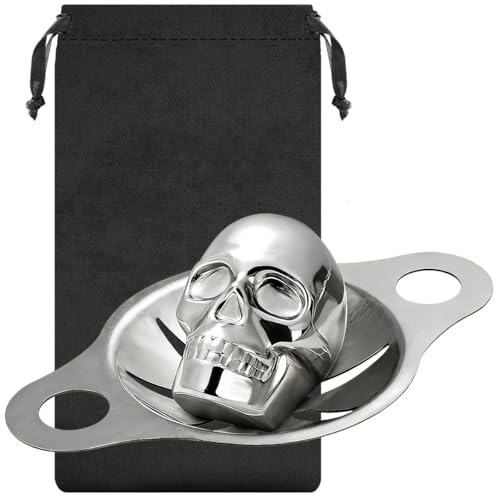 Molde para cubos de hielo cabeza de calavera acero inoxidable miniatura 2