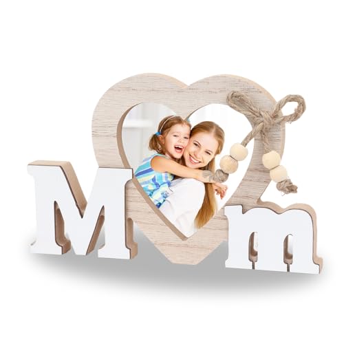 Marco de fotos personalizado para mamá, regalos de cumpleaños para mamá, marco de fotos de madera, regalo de fotos personalizado para mamá de niños, para Navidad, Acción de Gracias, cumpleaños