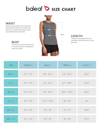 Image of baleaf Women's Workout Tank Tops Sleeveless Quick Dry Running Shirts Lightweight Loose Fit for Yoga Athletic Gym