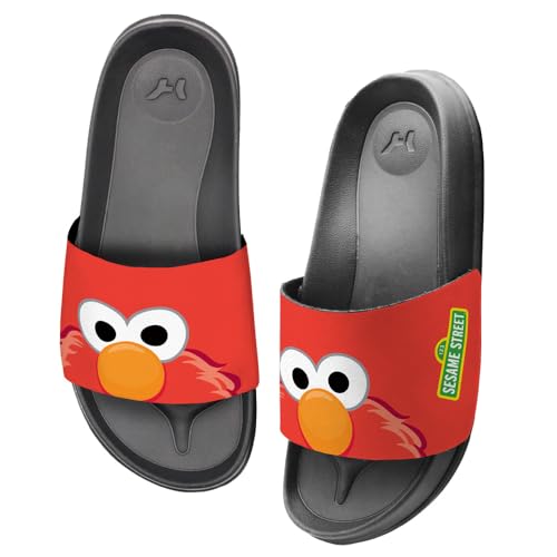 Popfunk Sesame Street Elmo Peaking Unisex Adult Slides Sandals Officially Licensed Hypd Slydr Switch™3