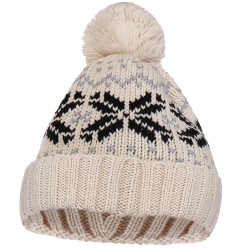 UTOWO Knit Pom Beanie Hat with Thick Fleece Lining...