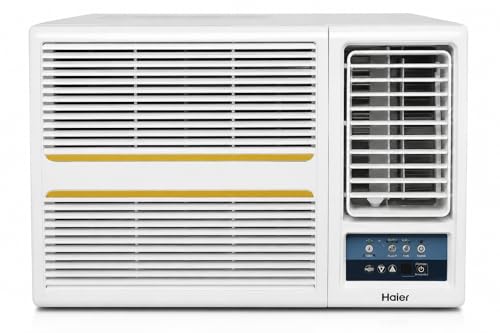Image of Haier 1.5 Ton 3 Star Twin Inverter Side Flow Window AC (Copper, Turbo Mode, Anti Bacterial Filter, Cools at 54C Temp, Long Air Throw - HWA18-W3NB-PI,White)