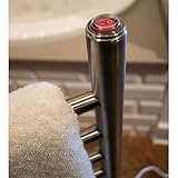 Amba Solo Freestanding Electric Towel Warmer Finish: Brushed, Size: 38' H x 32.5' W x 15' D