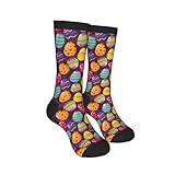 bassyil Easter Eggs Socks Novelty Crew Socks Casual Funny Crazy Dress Socks For Women Men