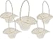 SET - 5 Stück Blumenkinderkörbchen Biedermeierkorb WEISS GROSS, ca. 24 x 17 cm