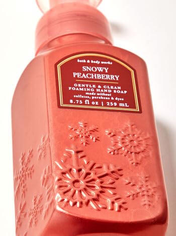 Bath & Body Snowy Peach Berry Gentle & Clean Foaming Hand Soap 8.75 fl. oz. 2-pack, Full Size (Packaging May Vary)