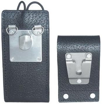 Leather Case with Full Display and 3" Swivel Loop D-Ring for Motorola HT1250 LS, APX1000, HT750, MOTOTRBO XPR6550, XPR6350 Two Way Radio