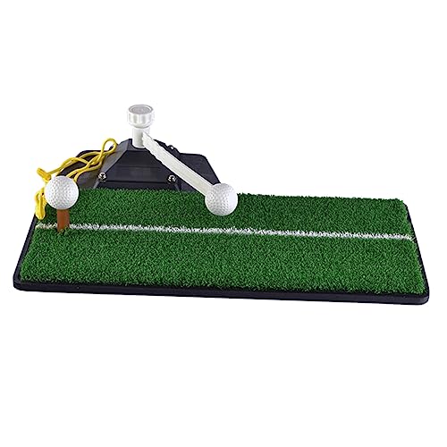 Parliky Golf Swing Training Mat Realistic Turf for Home Gym Practice Portable Hitting Pad Mats for Use