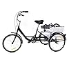Adult Tricycle with Shopping Basket and Child Seat, Height Adjustable for Seniors Adults, Comfortable Stable Ride #2