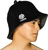 [OTONANOSAUNABU] 【サウナ・スパ健康アドバイザー監修】 サウナハット 整い おしゃれ 水 サウナ タオル生地 汗 高吸収 メンズ レディース 今治 大きめ 帽子 深め 目元 認定 ブランド ２重構造 2色 リバーシブル 極厚 洗濯 綿 ブラック男 女 森林 川