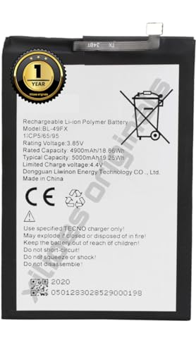 Image of L-49FX Battery for Infinix Hot 8 X650C / X650B /X650D Battery with 1 Year Warranty** (V163)