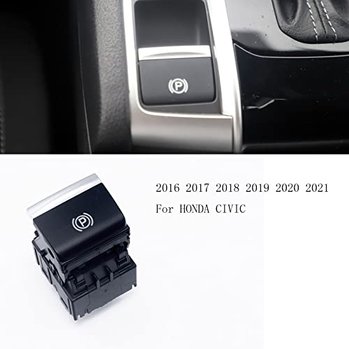 Ruiwen Hdbs003 Electronic Auto Hand Brake Button Parking Switch 8 Pins Compatible With Honda Civic 2016-2021 Warning:manual Transmission Models Not Supported #TOP2