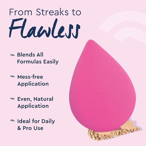 Image of GUBB Professional Makeup Sponge Beauty Blender - Soft, Easy-to-Hold Pink Sponge for Effortless Makeup Blending - Ideal for Women, Suitable for All Skin Types - Achieve Flawless Makeup Application with Style
