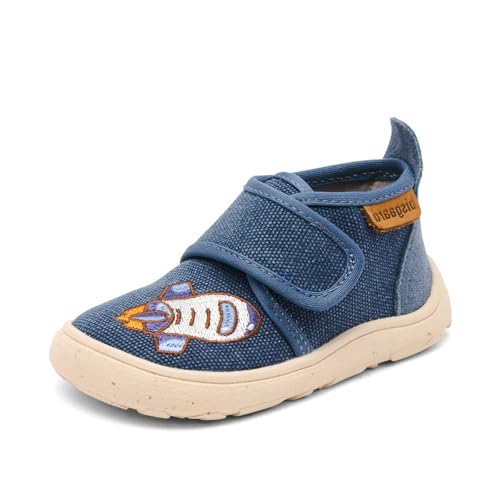 Bisgaard Unisex Kinder Barefoot Basic Sneaker, to The Moon, 27 EU Weit